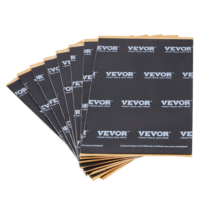 VEVOR Car Sound Deadening Mat, 200 mil 25 sqft Car Sound Dampening Material, Butyl Automotive Sound Deadener, Noise Insulation and Vibration Dampening Material for Car