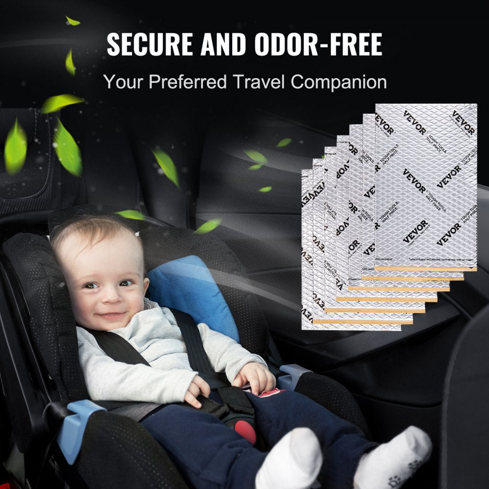 VEVOR Car Sound Deadening Mat, 80 mil 36 sqft Car Sound Dampening Material, Butyl Automotive Sound Deadener, Noise Insulation and Vibration Dampening Material for Car