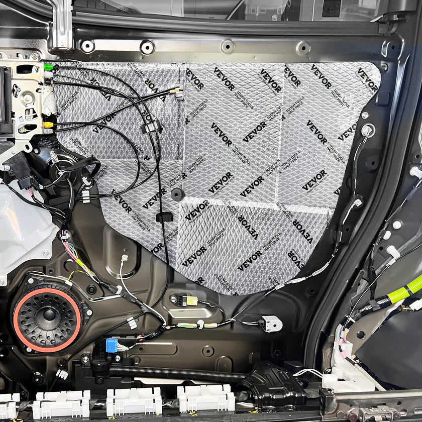 VEVOR Car Sound Deadening Mat, 50 mil 52 sqft Car Sound Dampening Material, Butyl Automotive Sound Deadener, Noise Insulation and Vibration Dampening Material for Car
