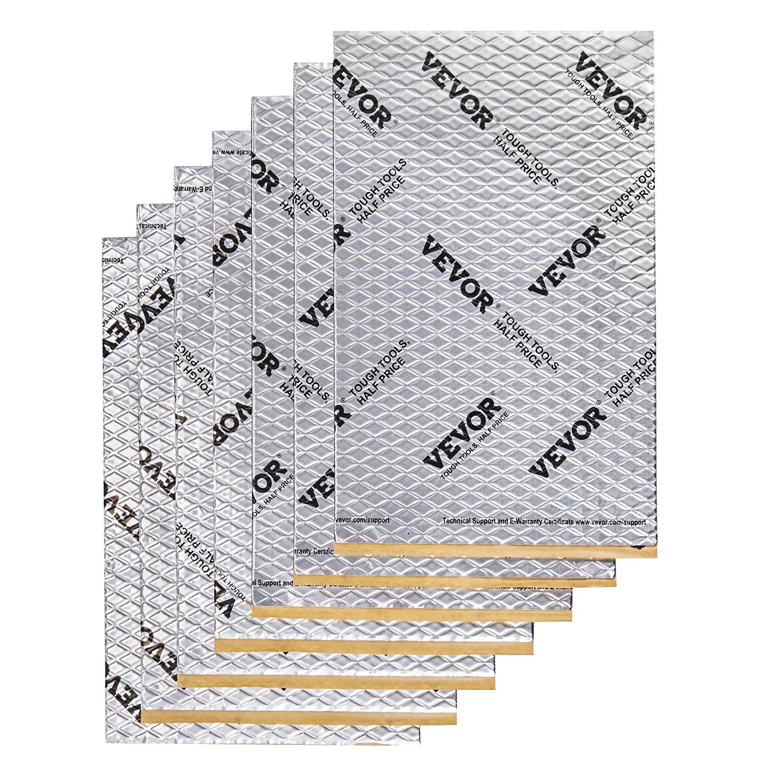 VEVOR Car Sound Deadening Mat, 50 mil 52 sqft Car Sound Dampening Material, Butyl Automotive Sound Deadener, Noise Insulation and Vibration Dampening Material for Car