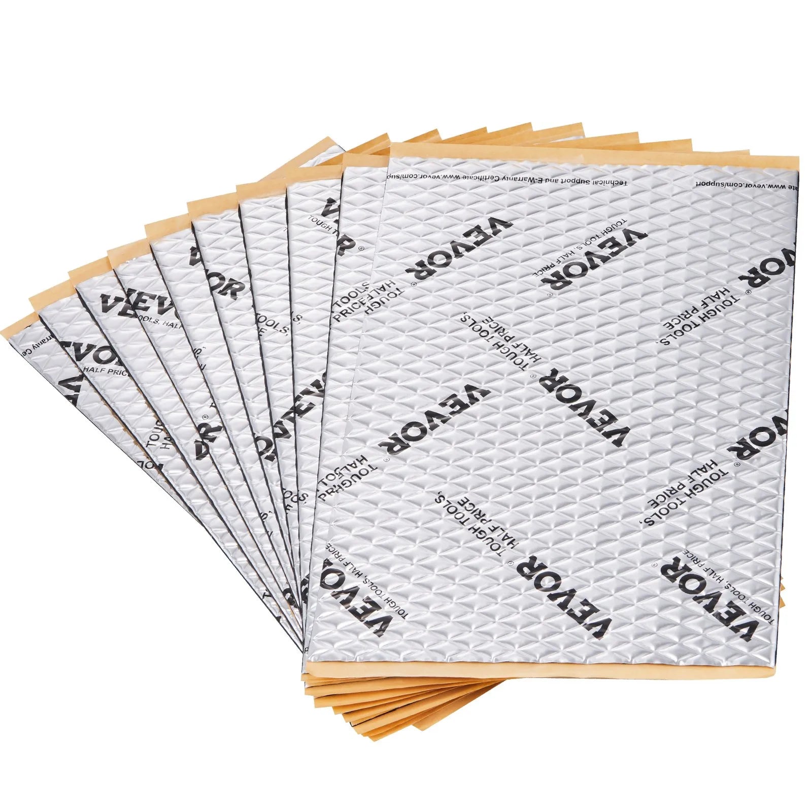 VEVOR Car Sound Deadening Mat, 50 mil 52 sqft Car Sound Dampening Material, Butyl Automotive Sound Deadener, Noise Insulation and Vibration Dampening Material for Car