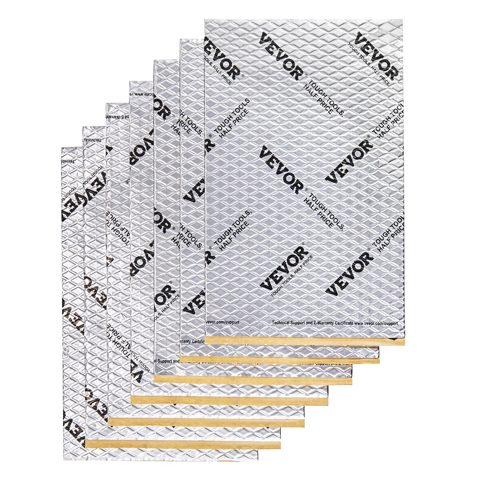 VEVOR Car Sound Deadening Mat, 50 mil 52 sqft Car Sound Dampening Material, Butyl Automotive Sound Deadener, Noise Insulation and Vibration Dampening Material for Car