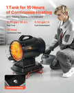 VEVOR 70,000 BTU Radiant Kerosene Diesel Heater – Portable Industrial Space Heater with Adjustable Temperature & Handle for Garage, Jobsite, Workshop, and Warehouse Heating