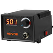VEVOR Wood Burning Kit, 200~700°C Adjustable Temperature with Display, Wood Burner with 1 Pyrography Pen, 23 Wire Nibs, 1 Pen Holder, 4 Wood Chip, 1 Screwdriver, 1 Tweezers, 1 Craft Knife,1 Sponge