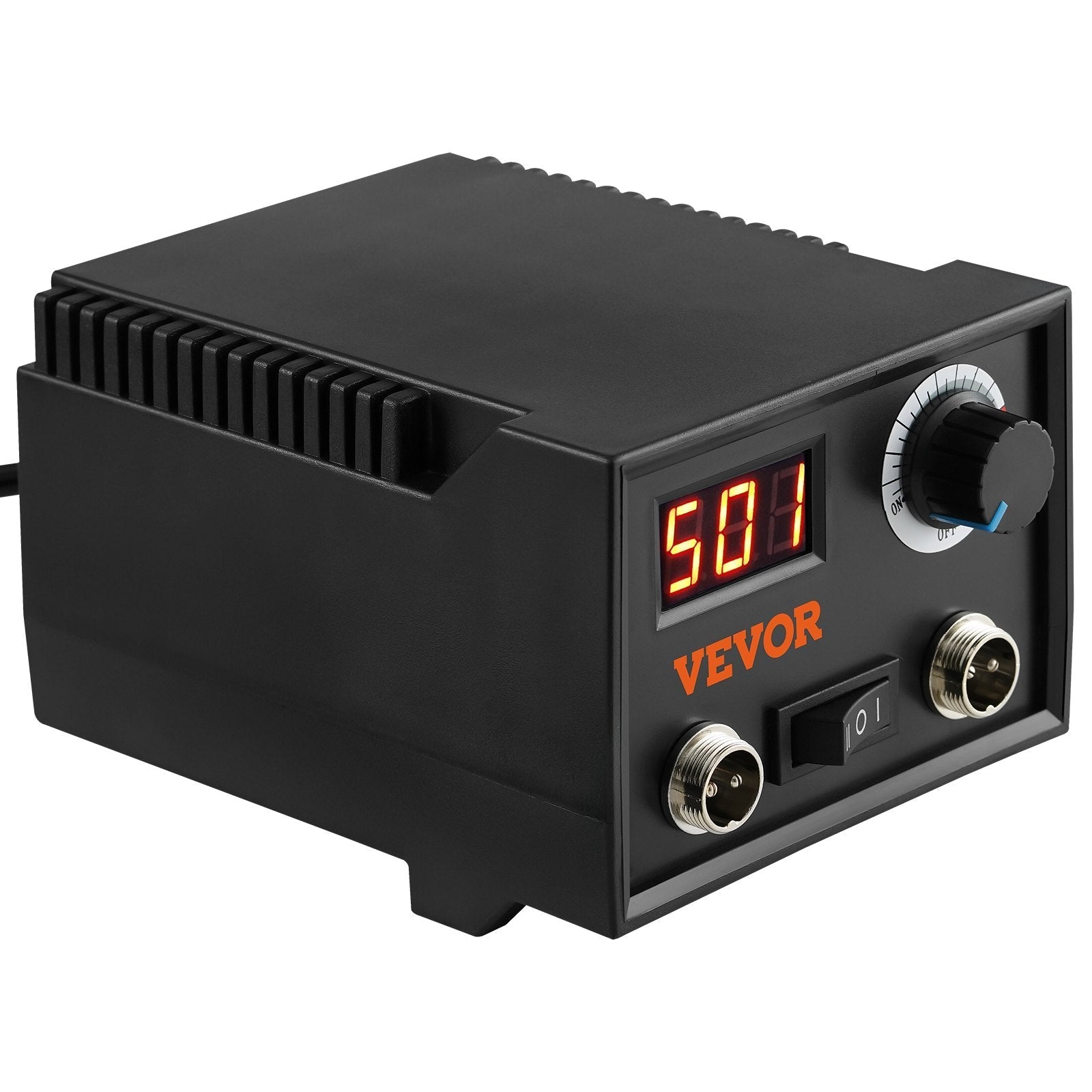 VEVOR Wood Burning Kit, 200~700°C Adjustable Temperature with Display, Dual Output Port with 2 Pyrography Pens, 23 Wire Nibs, 1 Pen Holder, 4 Wood Chip, 1 Screwdriver, 1 Tweezers, 1 Knife, 1 Sponge
