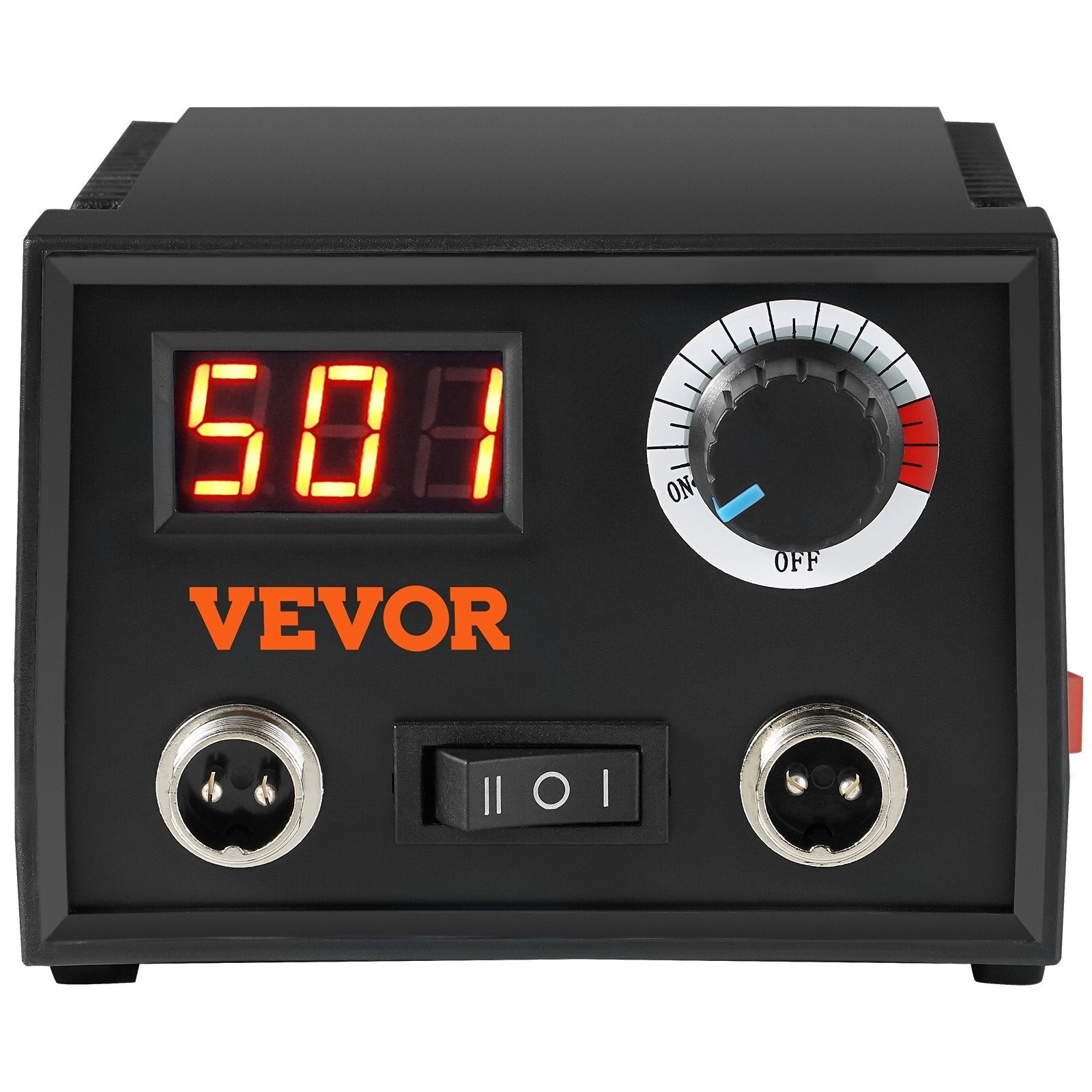 VEVOR Wood Burning Kit, 200~700°C Adjustable Temperature with Display, Dual Output Port with 2 Pyrography Pens, 23 Wire Nibs, 1 Pen Holder, 4 Wood Chip, 1 Screwdriver, 1 Tweezers, 1 Knife, 1 Sponge