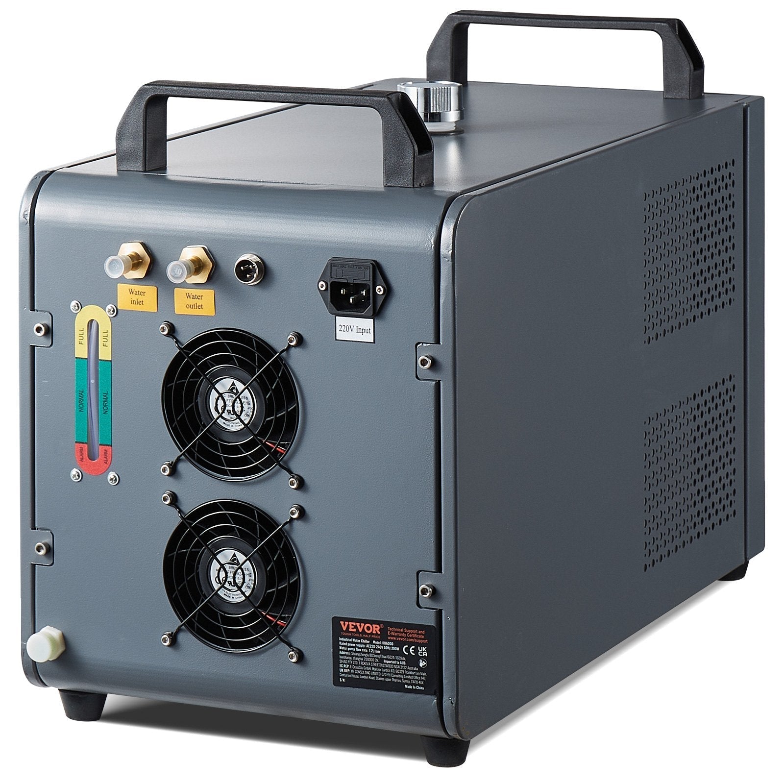 VEVOR Industrial Water Chiller KH-6000 12 L 7.8 L/min Laser Chiller Compressor