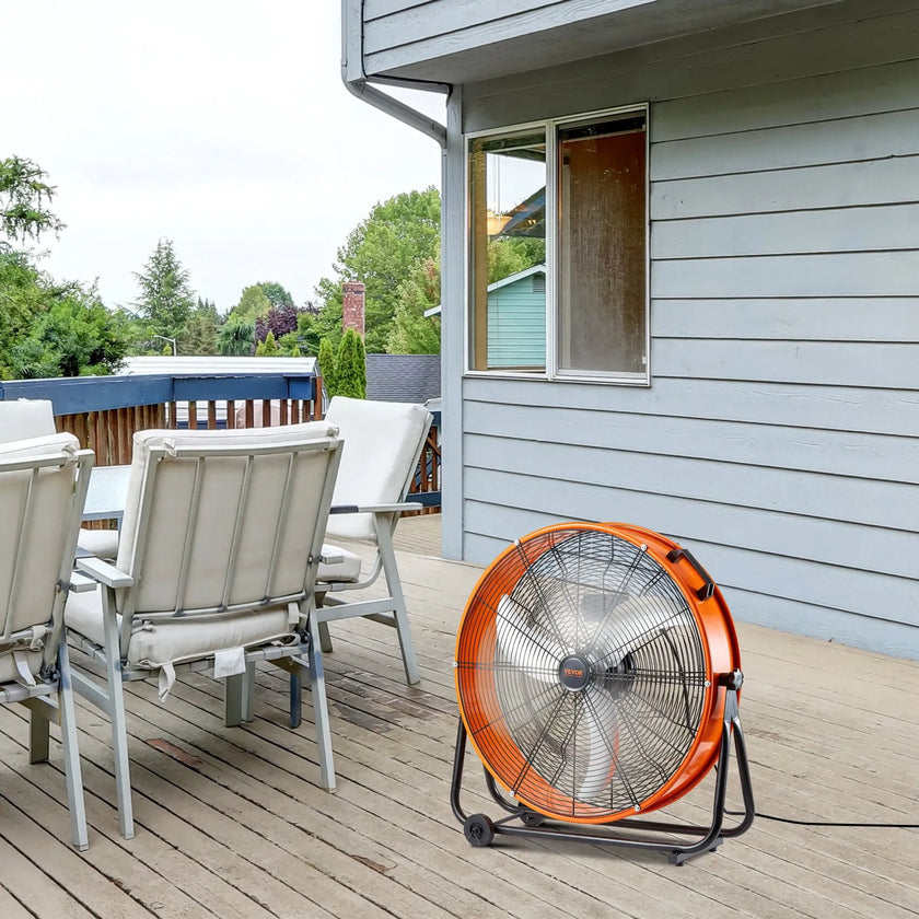 VEVOR Drum Fan 24 Inch High Velocity Industrial Use 3-Speed 8600CFM for Warehouse