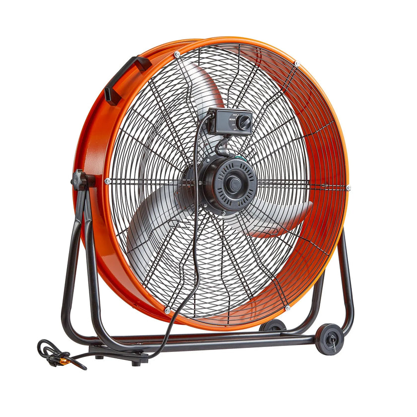 VEVOR Drum Fan 24 Inch High Velocity Industrial Use 3-Speed 8600CFM for Warehouse