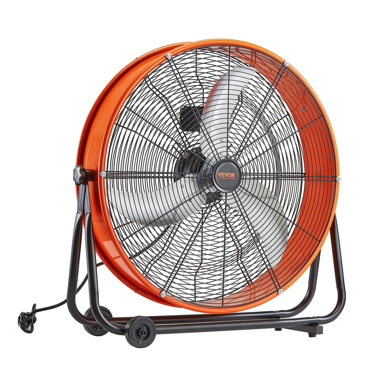 VEVOR Drum Fan 24 Inch High Velocity Industrial Use 3-Speed 8600CFM for Warehouse