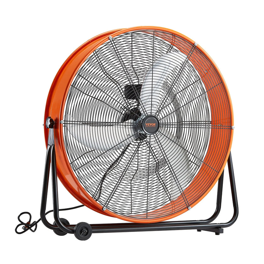 VEVOR Drum Fan 30 Inch High Velocity Industrial Use 3-Speed 13000CFM for Warehouse