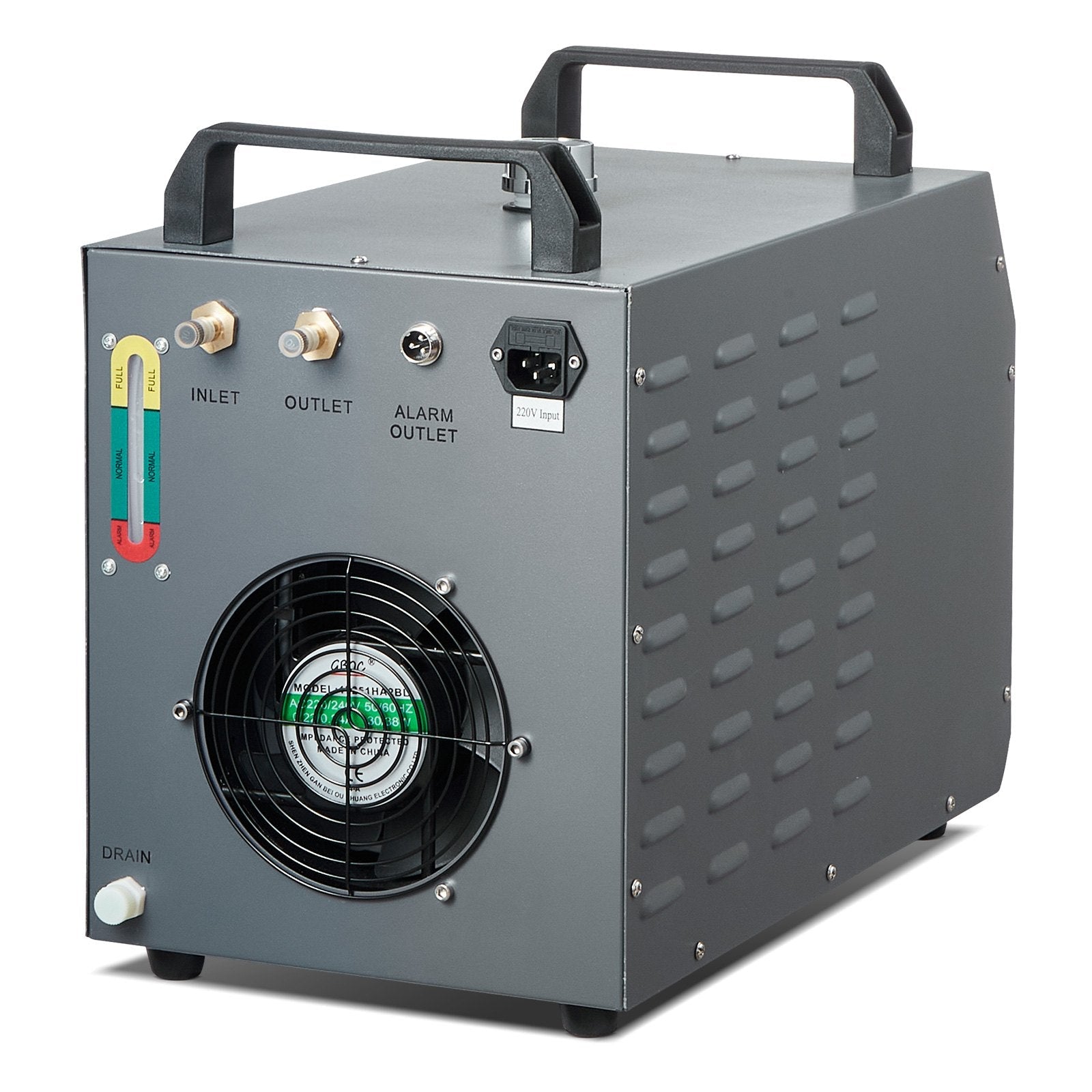 VEVOR Industrial Water Chiller, CW-3000, 80W Air-Cooled Industrial Water Cooler Cooling System with 12 L Water Tank Capacity 12 L/min Maximum Flow Rate, for Laser Engraving Machine Cooling Machine