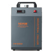 VEVOR Industrial Water Chiller, CW-5202, Industrial Water Cooler Cooling System with Built-in Compressor 7L Water Tank Capacity 18 L/min Max Flow Rate, for CO2 Laser Engraving Machine Cooling Machine