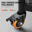 VEVOR Caster Wheels, 4 inch, Set of 4, 440 lbs Capacity, Threaded Stem Casters with Security Dual Locking A/B Brake, Heavy Duty Industrial Casters, No Noise Swivel Caster Wheels for Cart, Furniture
