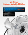 VEVOR 18 In Floor Fan 3 Speed 360° Adjustable Tilt High-Velocity Industrial Fan
