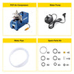 VEVOR High Pressure Compressor, 4500PSI/30MPA/300BAR High Pressure Air Compressor, 1800W 110V Manual Stop Air Rifle Compressor Suitable for Paintball Air Rifle, PCP Rifle, Air Pistol, Diving Bottle