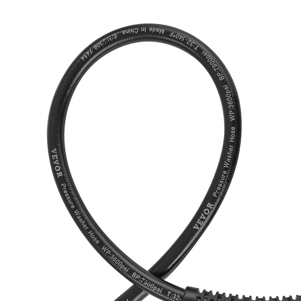 VEVOR Pressure Washer Hose, 25 FT, 1/4
