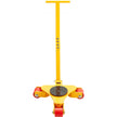 VEVOR Machinery Skate Dolly, 6614 LBS/3T Industrial Machinery Mover with Handle, Carbon Steel Machinery Moving Skate with 3 360° Swivel PU Wheels, 360° Rotation Non-Slip Cap for Warehouse, Workshop