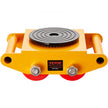 VEVOR Machinery Skate Dolly, 13,200 LBS/6T Industrial Machinery Mover, Heavy Duty Carbon Steel Machinery Moving Skate with 4 PU Wheels and 360° Rotation Non-Slip Cap for Warehouse, Workshop, Factory