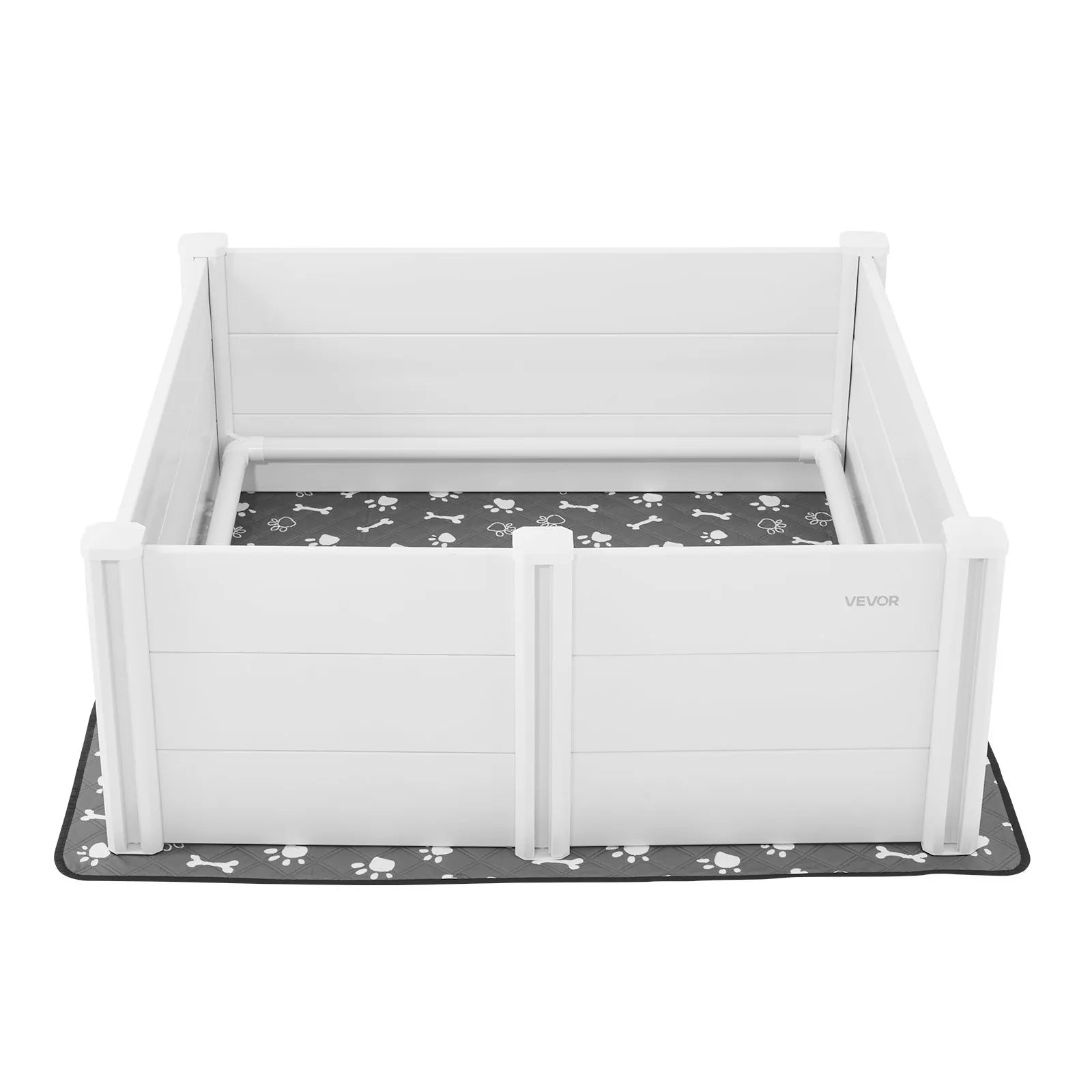 VEVOR Dog Whelping Box 48x48x18.1 inch with Height Adjustable Door for Large Dog