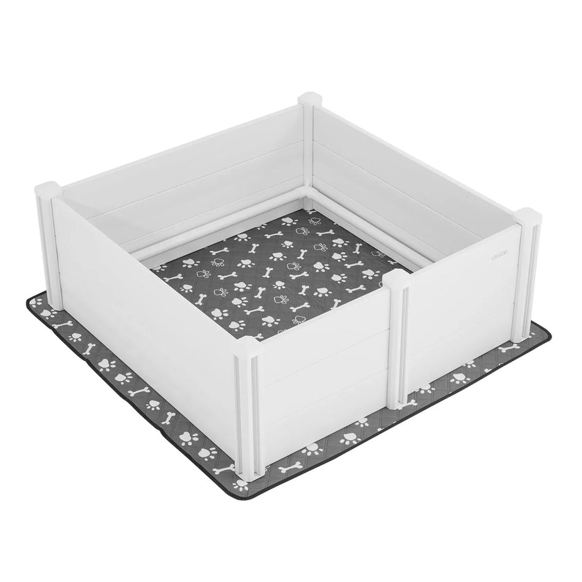 VEVOR Dog Whelping Box 48x48x18.1 inch with Height Adjustable Door for Large Dog