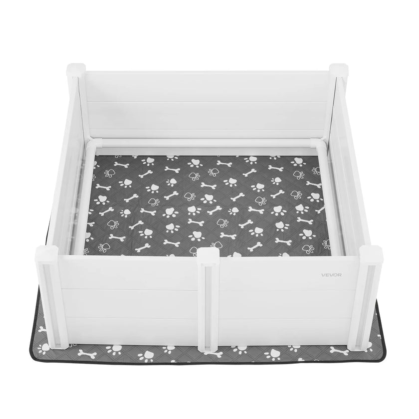 VEVOR Dog Whelping Box 48x48x18.1 inch with Height Adjustable Door for Large Dog