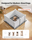 VEVOR Dog Whelping Box 38.6x38.6x18.1 inch Door Height Adjustable for Medium Dog