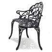 VEVOR Outdoor Bench, 38.8 inches Metal Garden Bench for Outdoors, 480 lbs Load Capacity Bench, Outdoor Garden Park Bench with Backrest and Armrests, Patio Bench for Garden, Park, Yard, Front Porch
