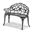 VEVOR Outdoor Bench, 38.8 inches Metal Garden Bench for Outdoors, 480 lbs Load Capacity Bench, Outdoor Garden Park Bench with Backrest and Armrests, Patio Bench for Garden, Park, Yard, Front Porch