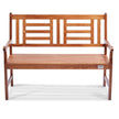 VEVOR Outdoor Bench, 48 inches Wood Garden Bench for Outdoors, 700 lbs Load Capacity Bench, Outdoor Garden Park Bench with Backrest and Armrests, Patio Bench for Garden, Park, Yard, Front Porch