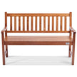 VEVOR Outdoor Bench, 50 inches Wood Garden Bench for Outdoors, 800 lbs Load Capacity Bench, Outdoor Garden Park Bench with Backrest and Armrests, Patio Bench for Garden, Park, Yard, Front Porch