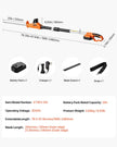 VEVOR Extendable Cordless Electric Hedge Trimmer 20V 1200RMP with 20in Blade