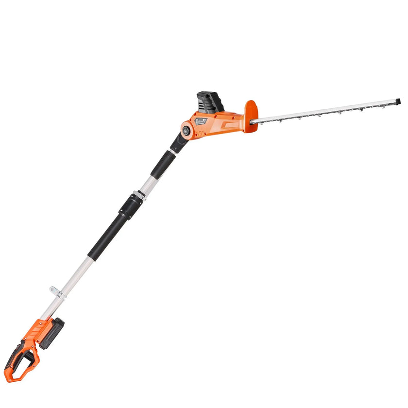 VEVOR Extendable Cordless Electric Hedge Trimmer 20V 1200RMP with 20in Blade