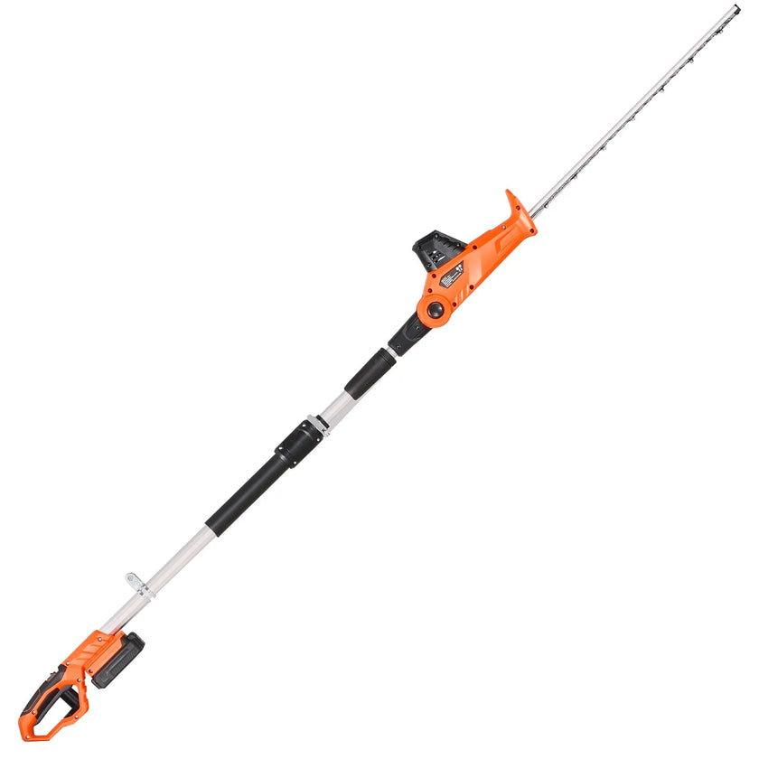 VEVOR Extendable Cordless Electric Hedge Trimmer 20V 1200RMP with 20in Blade