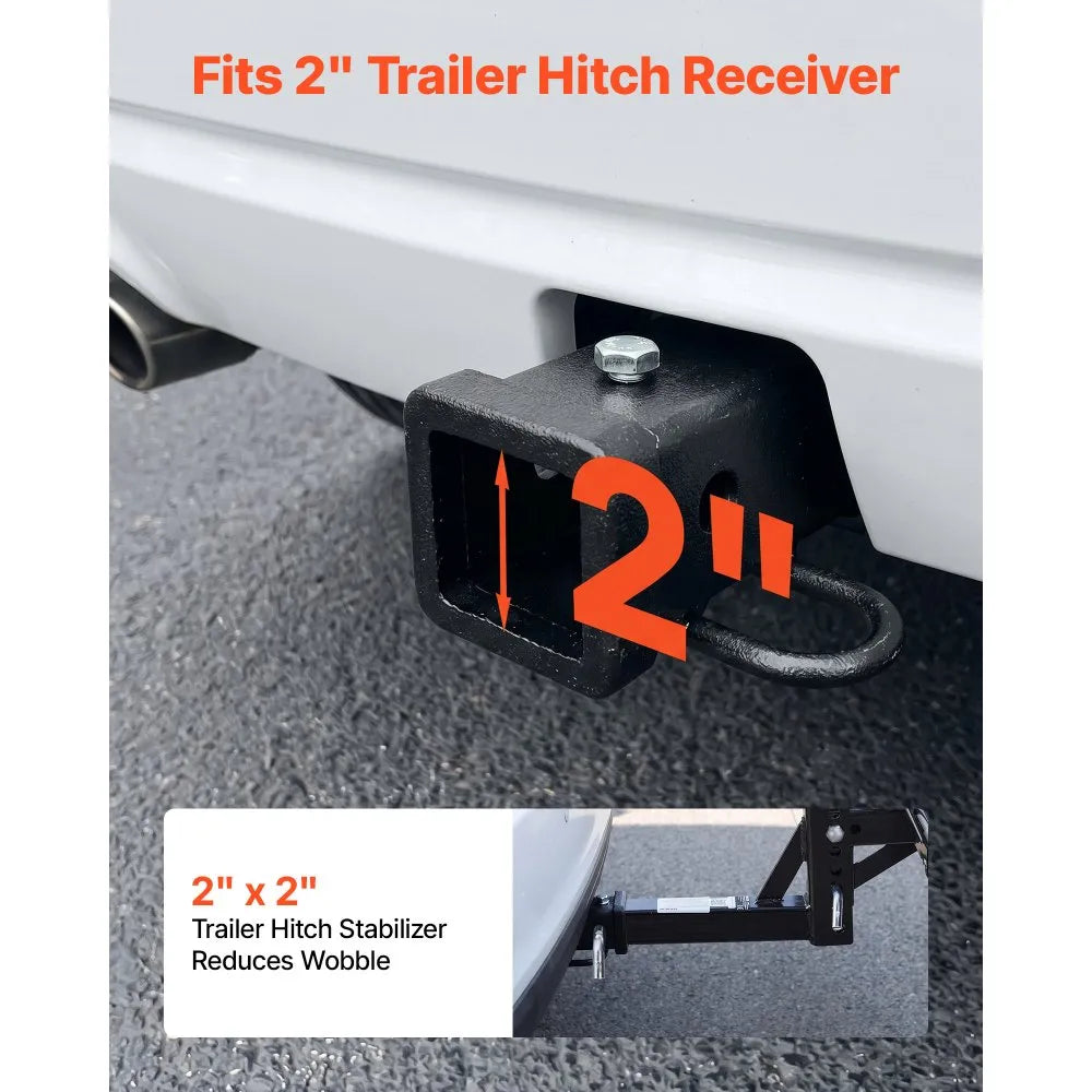 Hitch Mount Cargo Carrier with Wheels | 2-in-1 Folding Cargo Basket & Cargo Cart | 400 lb Capacity