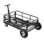 Hitch Mount Cargo Carrier with Wheels | 2-in-1 Folding Cargo Basket & Cargo Cart | 400 lb Capacity