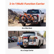 VEVOR 2-in-1 Hitch Cargo Carrier with Bike Rack – 62
