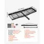 VEVOR 2-in-1 Hitch Cargo Carrier with Bike Rack – 62