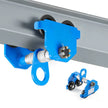 Manual Push Beam Trolley – 4400 lb Capacity Adjustable I-Beam Hoist Trolley