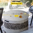 VEVOR Fire Pit Lid 20 Inch Round Fire Ring Lid Cover 1.5mm Thick 430 Stainless Steel Burner Pan Cover for Patio Fire Pit Pan
