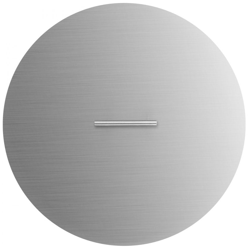 VEVOR Fire Pit Lid 20 Inch Round Fire Ring Lid Cover 1.5mm Thick 430 Stainless Steel Burner Pan Cover for Patio Fire Pit Pan