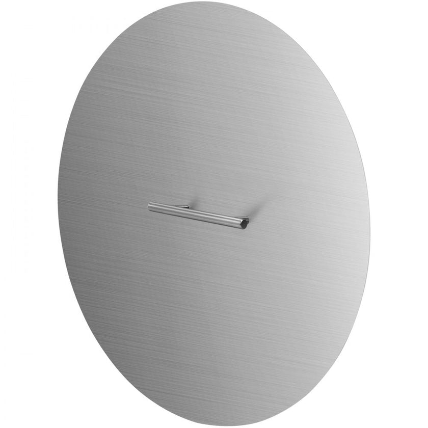 VEVOR Fire Pit Lid 20 Inch Round Fire Ring Lid Cover 1.5mm Thick 430 Stainless Steel Burner Pan Cover for Patio Fire Pit Pan