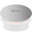 VEVOR Fire Pit Lid 20 Inch Round Fire Ring Lid Cover 1.5mm Thick 430 Stainless Steel Burner Pan Cover for Patio Fire Pit Pan