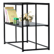 VEVOR Aquarium Stand, 40 Gallon Fish Tank Stand, 36.5 x 18.5 x 29.5 in Steel Turtle Tank Stand, 335 lbs Load Capacity, Reptile Tank Stand with Storage, Hardware Kit, and Non-slip Feet, Black
