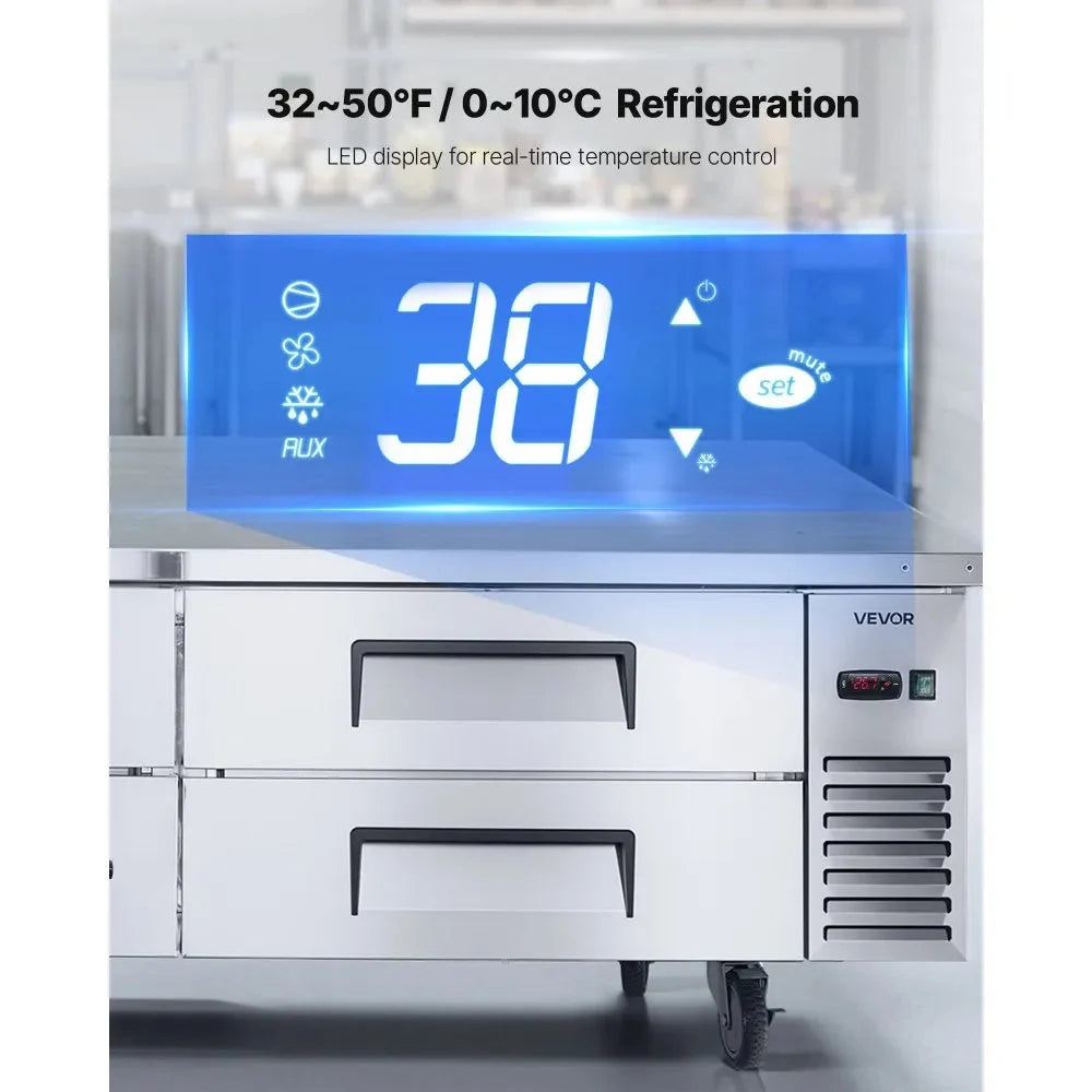 VEVOR Chef Base Refrigerator, 72