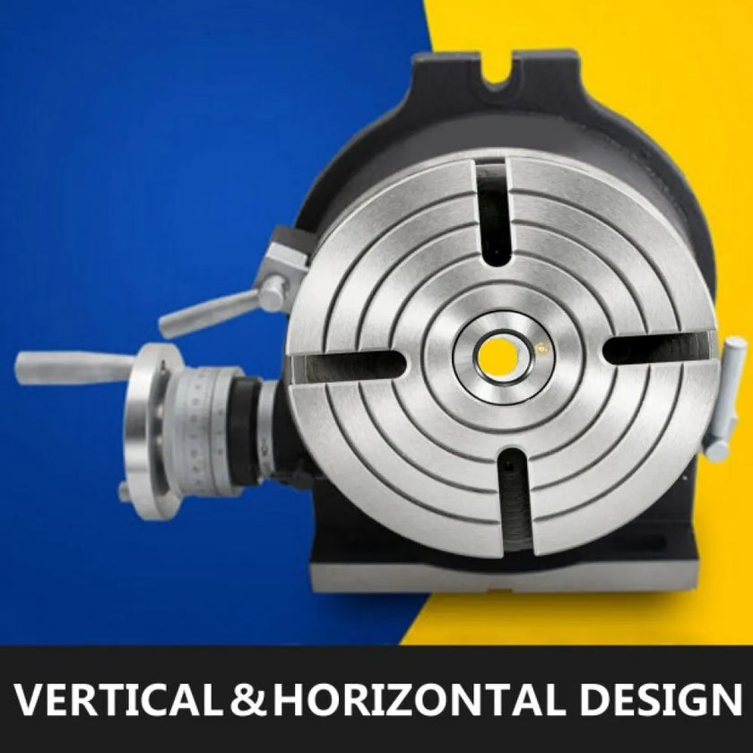 VEVOR Rotary Table 8Inch Horizontal Vertical HV8 Precision 3MT Milling Drilling Machine Vernier Reading Milling Drilling Boring
