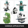 VEVOR Rotary Table 8Inch Horizontal Vertical HV8 Precision 3MT Milling Drilling Machine Vernier Reading Milling Drilling Boring
