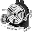 VEVOR Rotary Table 8 Inch/200 MM Horizontal Vertical Rotary Table 3-Slot Rotary Table for Milling Machine MT-3 Rotary Table for Milling 360 Degrees Precision Rotary Table