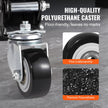 VEVOR Workbench Caster Wheels, 165 lbs Load Capacity, Set of 4, 2.5