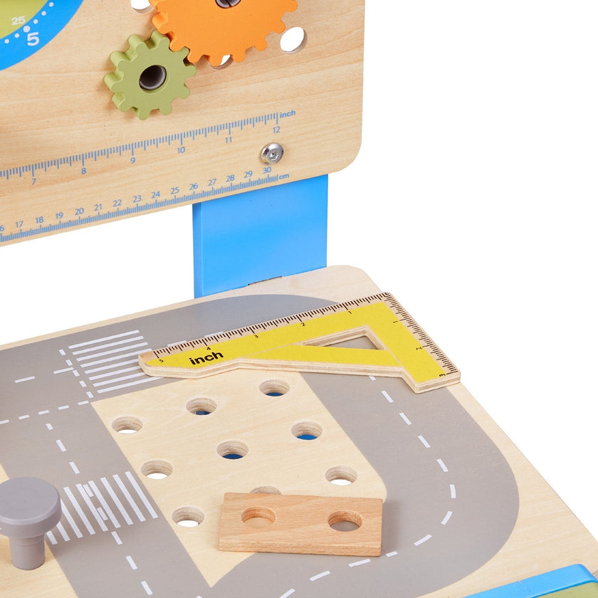 VEVOR Wooden Tool Bench for Kids 3 Years+ Toy Workbench Pretend Play Toy Kits